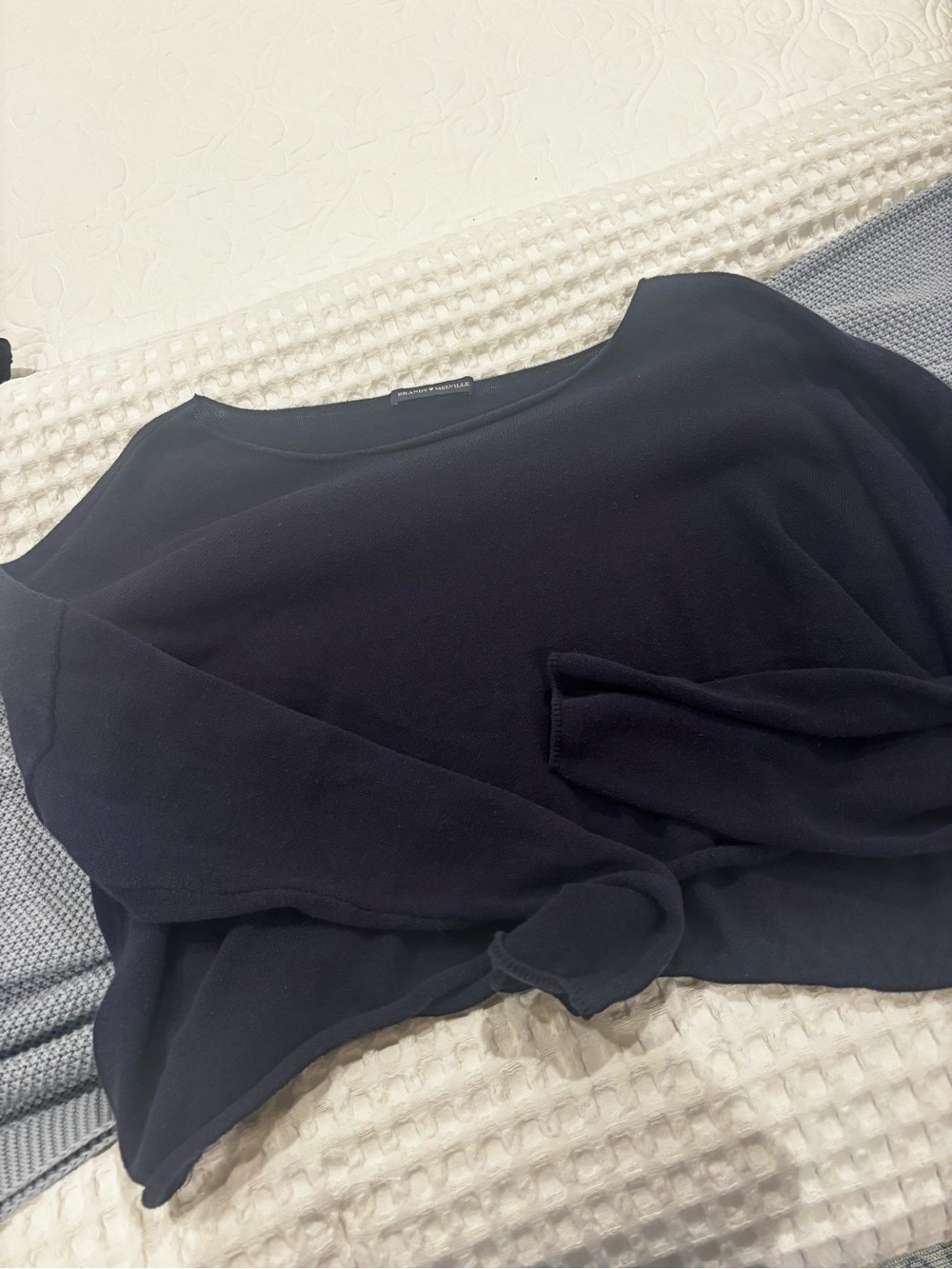 Brandy Melville Black Knit Crewneck